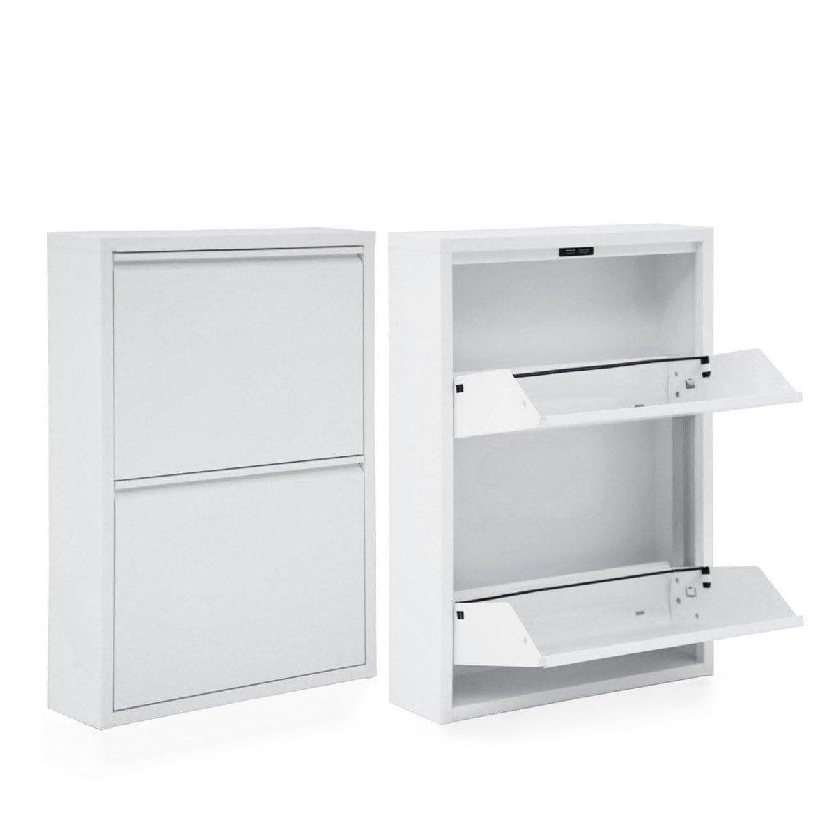 Pantofar Miko, 2 compartimente, Alb - Maro, 50x70x15 cm - Alb