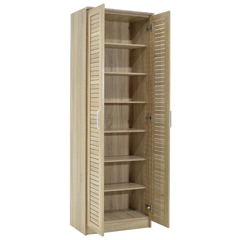 Pantofar Sante, sonoma - maro - nuc - alb - antracit, 60x37x183 cm - Sonoma