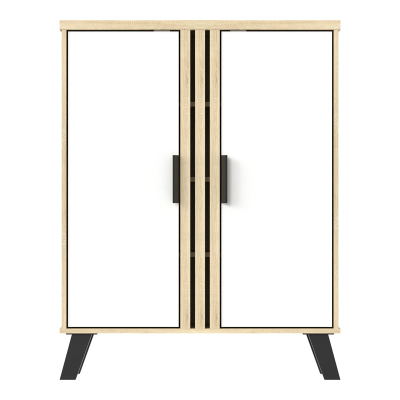 Pantofar Shoby, 71x30x91 cm - Alb-Sonoma