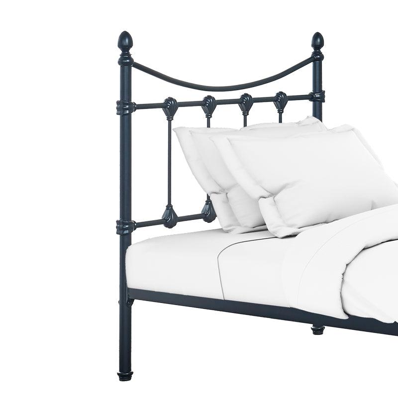 Pat Beowulf metal, Negru - Alb, 90x190x102 cm - Negru