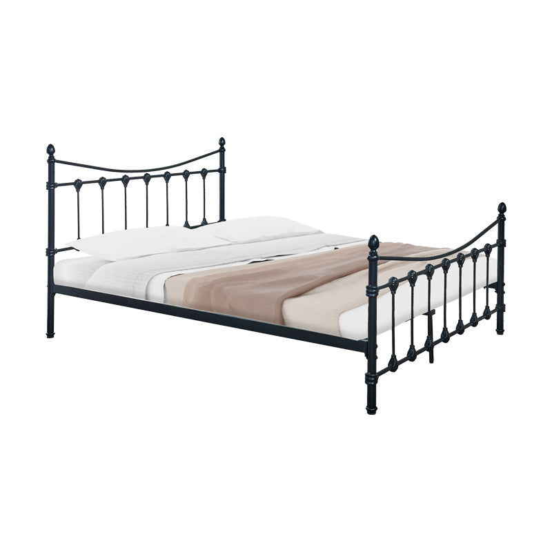 Pat Beowulf metal, Negru - Alb, 150x200x102 cm - Pat Beowulf metal, Negru - Alb, 150x200x102 cm