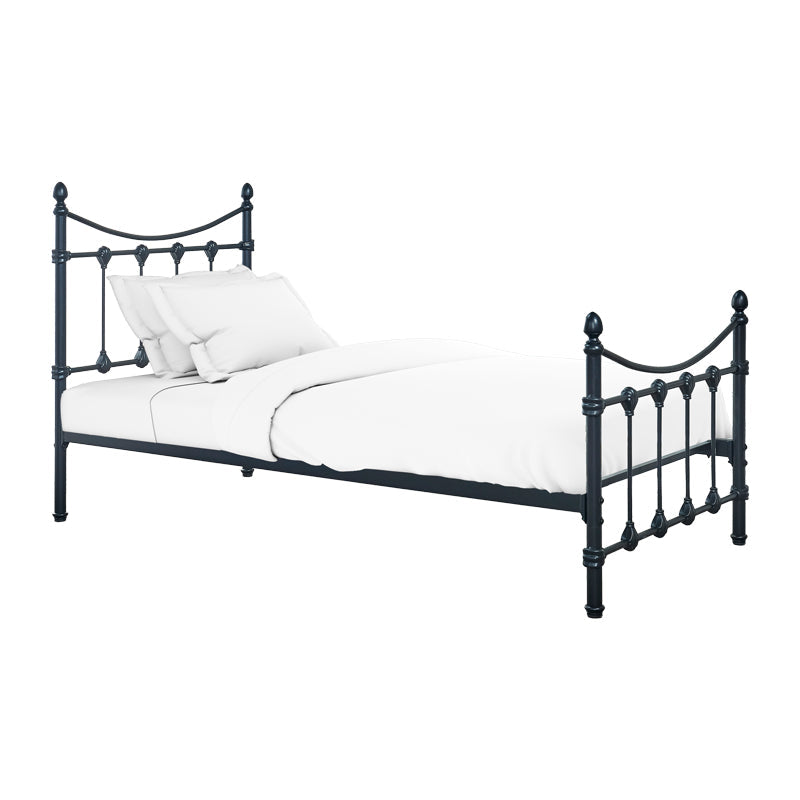 Pat Beowulf metal, Negru - Alb, 90x190x102 cm - Pat Beowulf metal, Negru - Alb, 90x190x102 cm