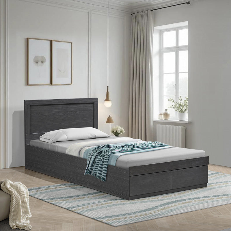 Pat Olympus cu sertar, deschis, Diverse culori, 100x200 cm - Nuc
