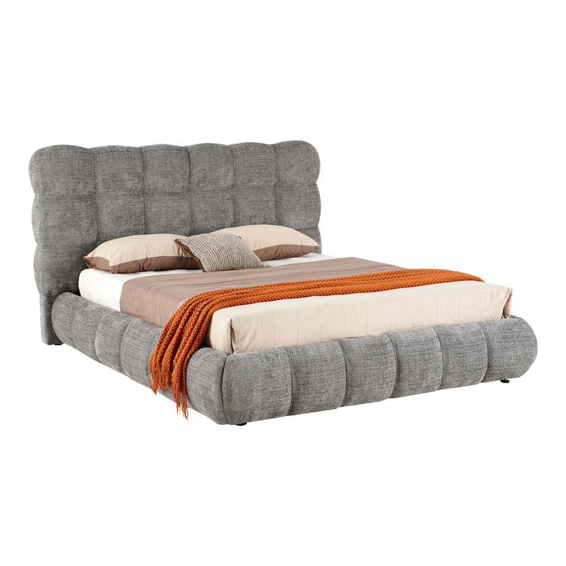 Pat dublu Abena, cu depozitare, bouclé, Diverse culori, 160x200 cm - Gri | SKU: 279-000030 | Pat dublu Abena, cu depozitare, bouclé, 160x200 cm, varianta Gri, produs pentru amenajarea locuinței, disponibil online în România la CasaMob