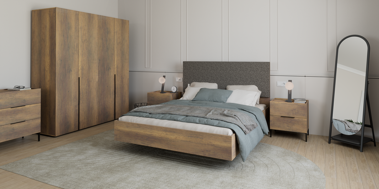 Pat dublu KRY-1616-DD-3 Home Collection® Oryana, 171x120x206 cm - Nuc | SKU: KRY-1616-DD-3, KRY-1616-OO-3, KRY-1716-FF-3, KRY-1716-OO-3