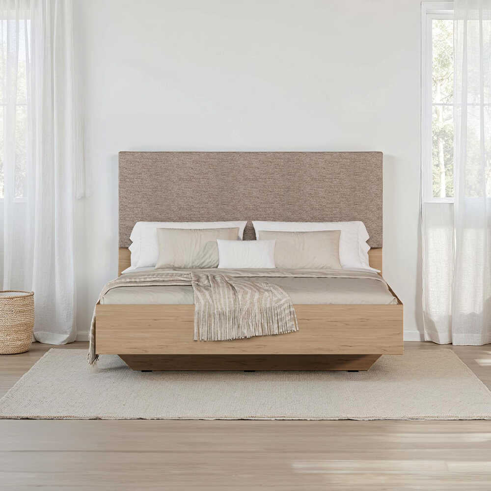 Pat dublu KRY-1616-DD-3 Home Collection® Oryana, 171x120x206 cm - Stejar | SKU: KRY-1716-FF-3