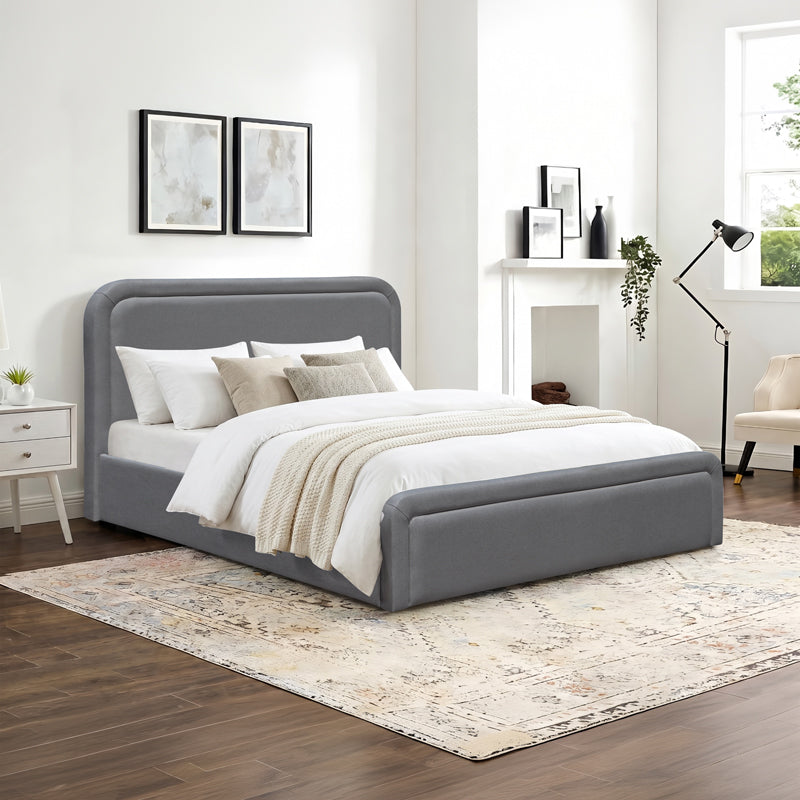 Pat dublu Bendy, cu depozitare, Diverse culori, 160x200 cm - Antracit | SKU: 388-000038 | Pat dublu Bendy, cu depozitare, 160x200 cm, varianta Antracit, produs pentru amenajarea locuinței, disponibil online în România la CasaMob