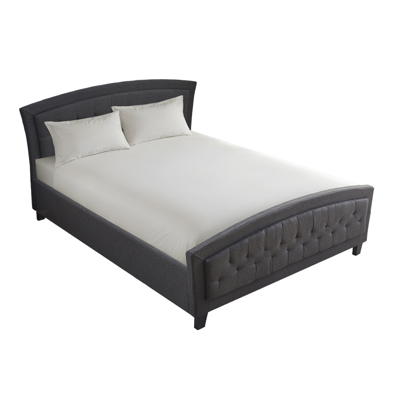 Pat dublu Camaro, Textil, 160x200 cm - Antracit