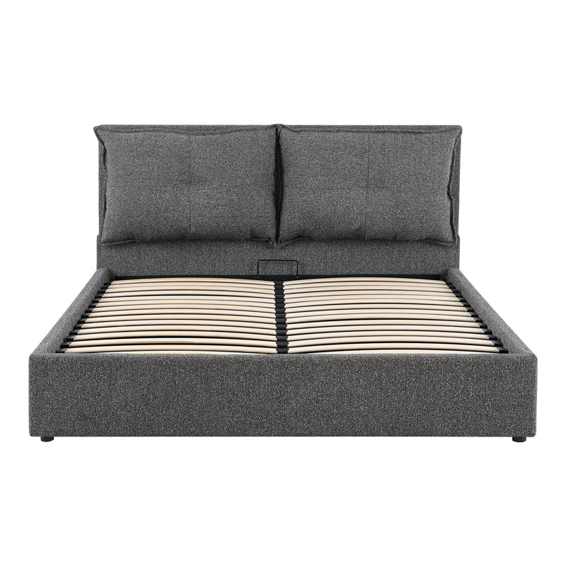 Pat dublu Dorma, cu depozitare, Diverse culori, 160x200 cm - Antracit | SKU: 279-000024 | Pat dublu Dorma, cu depozitare, 160x200 cm, varianta Antracit, produs pentru amenajarea locuinței, disponibil online în România la CasaMob