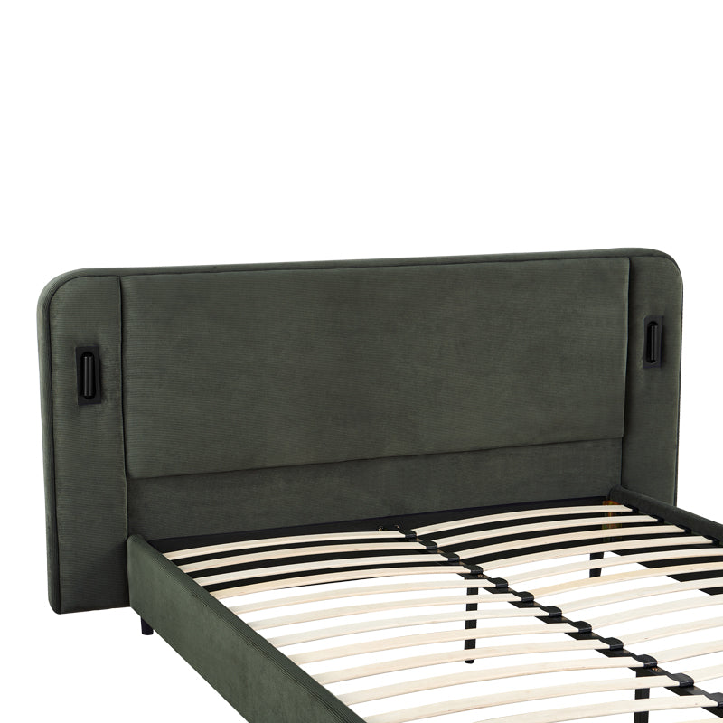 Pat dublu Fomo, Diverse culori, 160x200 cm - Verde | SKU: 279-000035 | Pat dublu Fomo, 160x200 cm, varianta Verde, produs pentru amenajarea locuinței, disponibil online în România la CasaMob