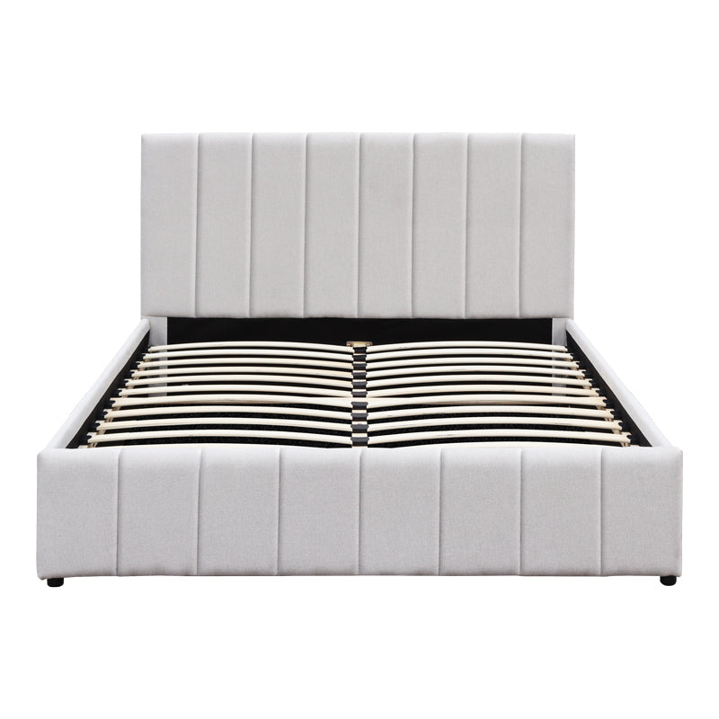 Pat dublu Rovio, Diverse culori, 150x200 cm - Bej - Gri | SKU: 388-000041 | Pat dublu Rovio, 150x200 cm, varianta Bej - Gri, produs pentru amenajarea locuinței, disponibil online în România la CasaMob