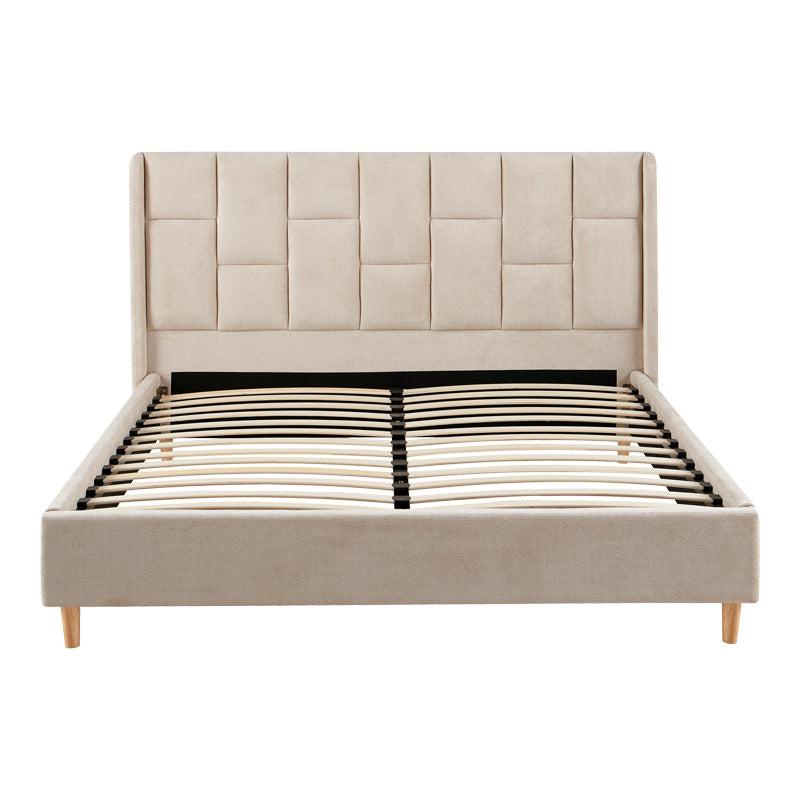 Pat dublu Sensa, Diverse culori, 160x200 cm - Bej - Gri | SKU: 279-000038 | Pat dublu Sensa, 160x200 cm, varianta Bej - Gri, produs pentru amenajarea locuinței, disponibil online în România la CasaMob