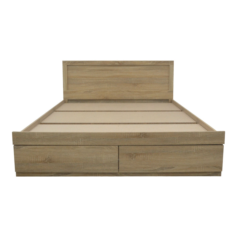 Pat cu sertar Olympus, Lemn, Diverse culori, 150x200 cm - Stejar