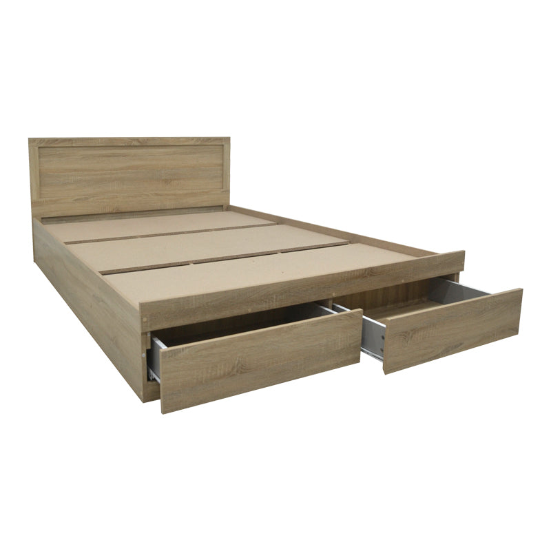 Pat Olympus cu sertar, Diverse culori, 140x200 cm - Stejar