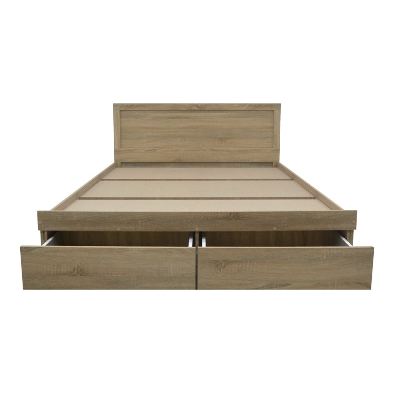 Pat Olympus cu sertar, Diverse culori, 140x200 cm - Stejar