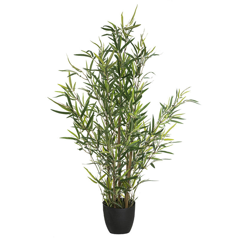 Planta artificiala ghiveci Verde 10, Negru/Verde, 63x55x90 cm