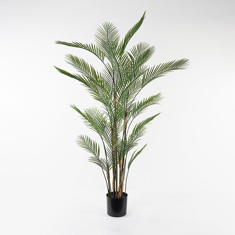 Plantă decorativă cu ghiveci Kwai, Sintetic, Verde, 125x180 cm