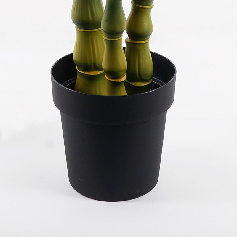 Plantă decorativă în ghiveci cu bambus Arti, verde, 70x150 cm