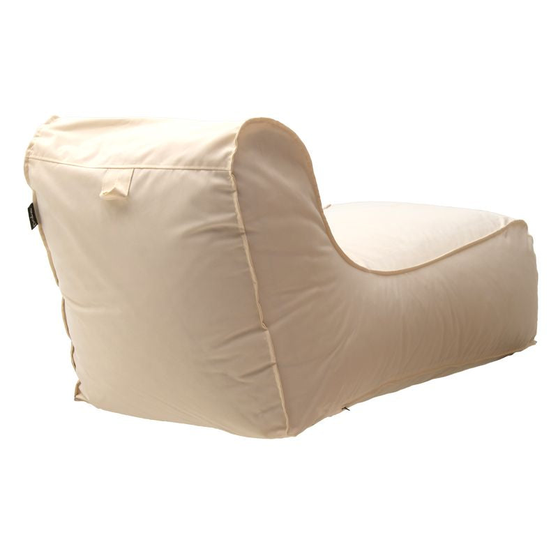 Puf de dormit Lara 100% impermeabil, Bej - Rosu, 150x60 cm - Bej