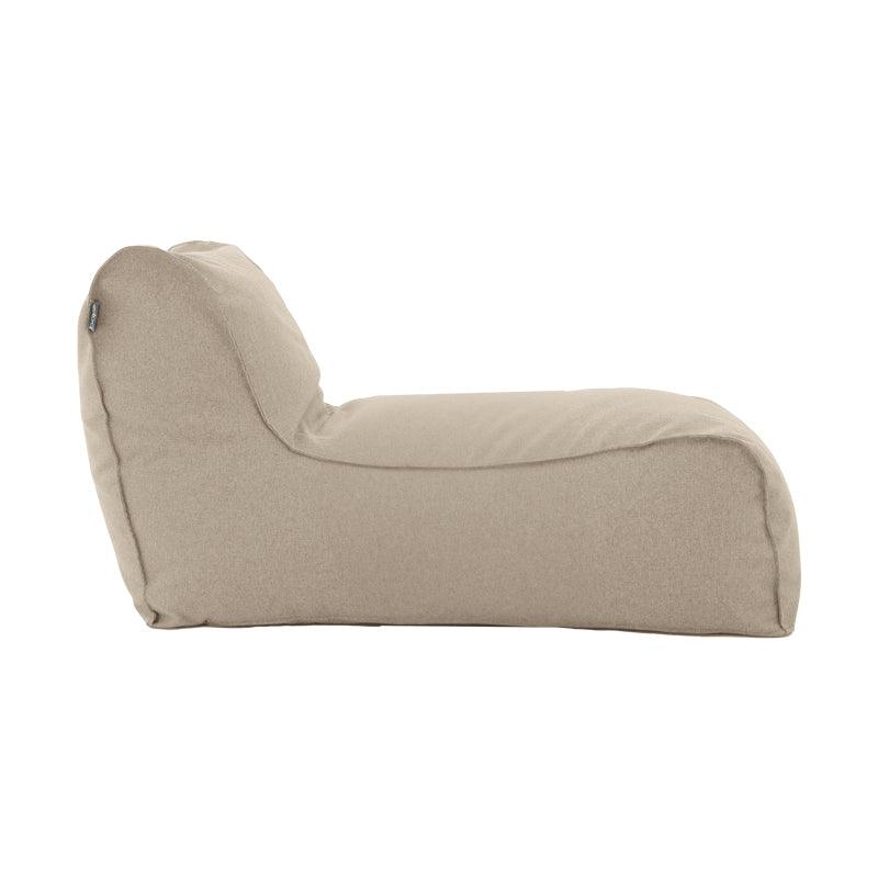 Puf Lara 100% impermeabil, Gri inchis, 150x60x40 cm