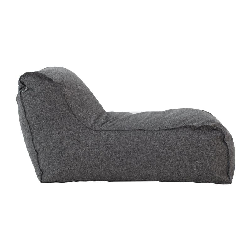 Puf Lara 100% impermeabil, Gri inchis, 150x60x40 cm