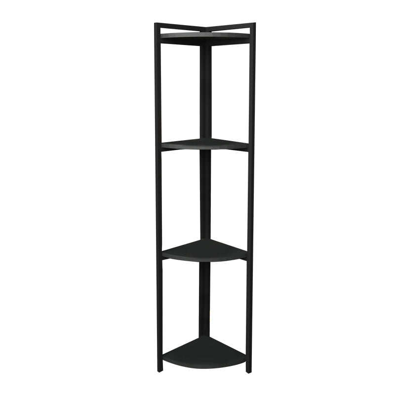Raft colt podea Byrk stejar -negru metalic, 30x30x160 cm - Antracit