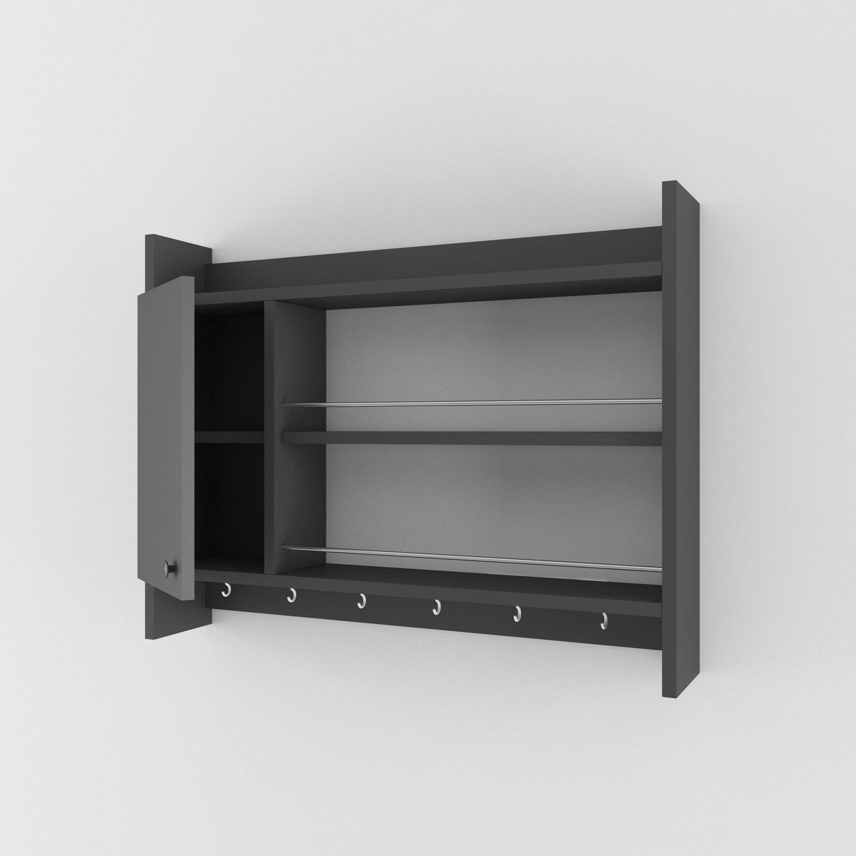 Raft de bucatarie Knerr, 85x65x15 cm - Gri
