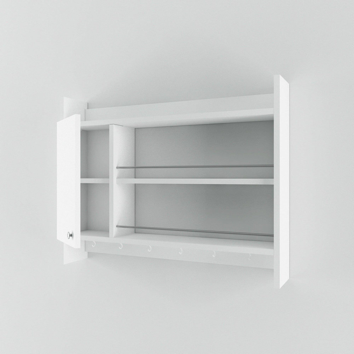 Raft de bucatarie Knerr, 85x65x15 cm - Alb