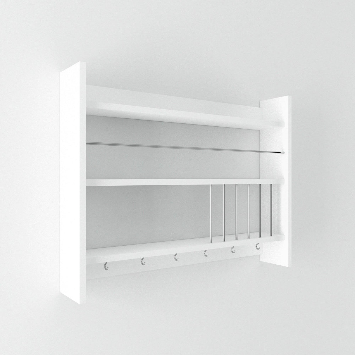 Raft de bucatarie Kolin, alb, 85x65x15 cm