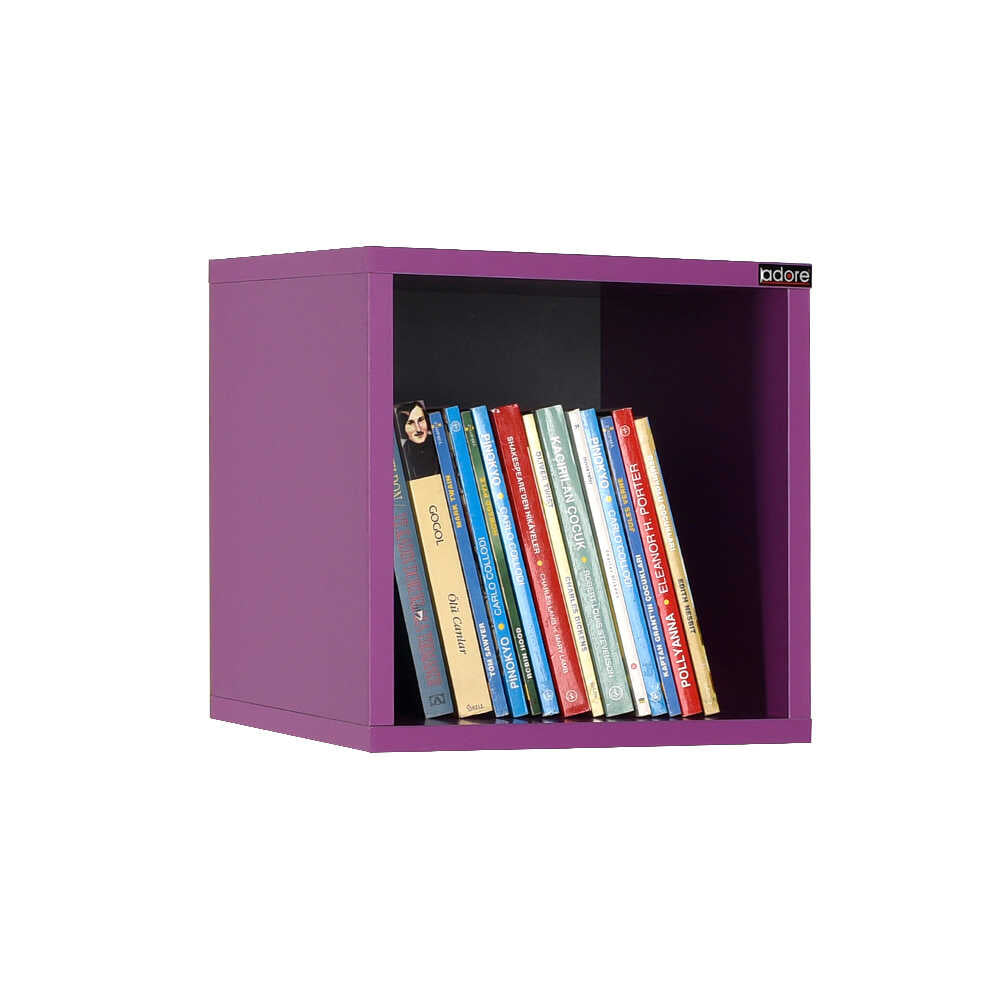 Raft de perete RAF-033-DD-1 Home Collection®, 33x33x19 cm - Mov | SKU: RAF-033-DD-1, RAF-033-OO-1, RAF-033-FF-1, RAF-033-UU-1