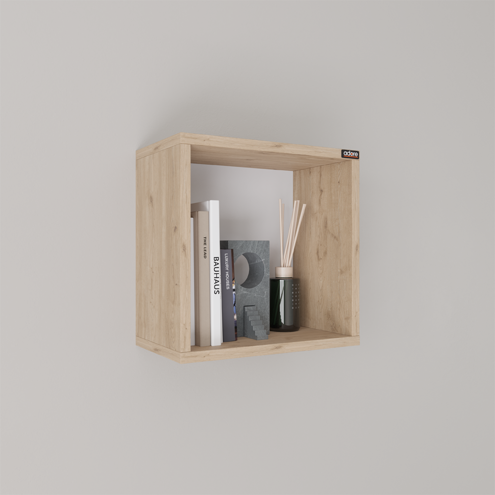 Raft de perete RAF-033-DD-1 Home Collection®, 33x33x19 cm - Stejar | SKU: RAF-033-FF-1