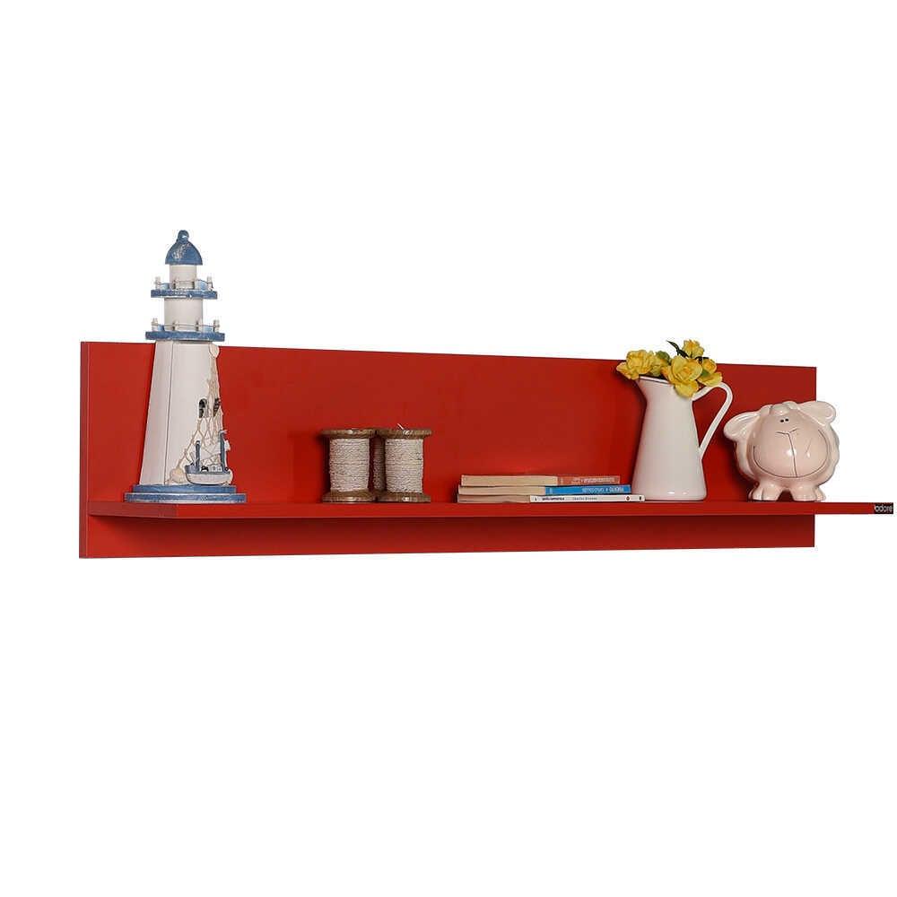 Raft de perete RAF-11-PP-1 Home Collection® Optimal, 120x25x20 cm - Rosu | SKU: RAF-11-KK-1