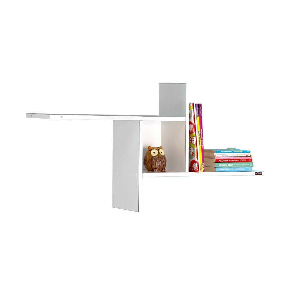 Raft de perete RAF-04-DD-1 Home Collection® Windmill cu 3 Compartimente, 100x50x18 cm - Alb | SKU: RAF-04-DD-1, RAF-04-OO-1, RAF-04-UU-1, RAF-04-YY-1, RAF-04-FF-1