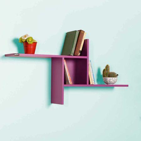 Raft de perete RAF-04-DD-1 Home Collection® Windmill cu 3 Compartimente, 100x50x18 cm - Mov | SKU: RAF-04-DD-1, RAF-04-OO-1, RAF-04-UU-1, RAF-04-YY-1, RAF-04-FF-1