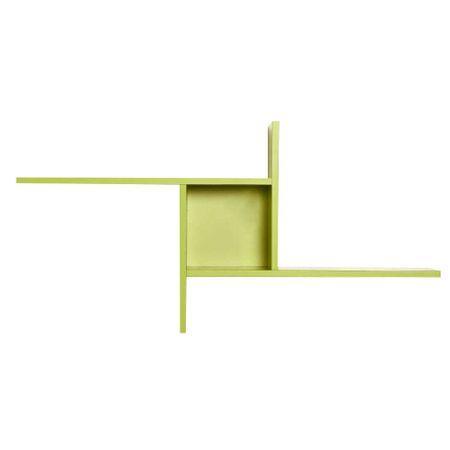 Raft de perete RAF-04-DD-1 Home Collection® Windmill cu 3 Compartimente, 100x50x18 cm - Verde | SKU: RAF-04-YY-1