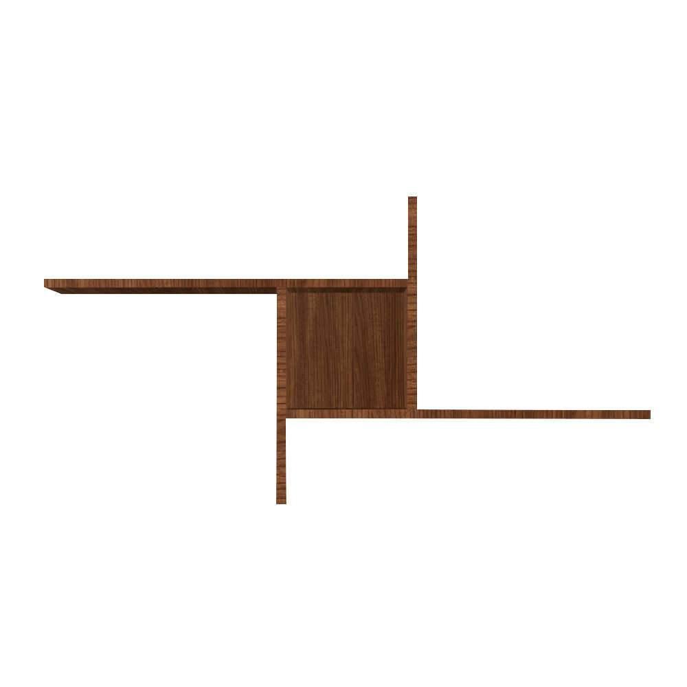 Raft de perete RAF-04-DD-1 Home Collection® Windmill cu 3 Compartimente, 100x50x18 cm - Maro | SKU: RAF-04-OO-1