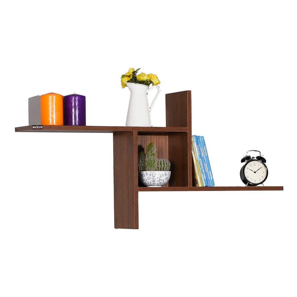 Raft de perete RAF-04-DD-1 Home Collection® Windmill cu 3 Compartimente, 100x50x18 cm - Maro | SKU: RAF-04-OO-1