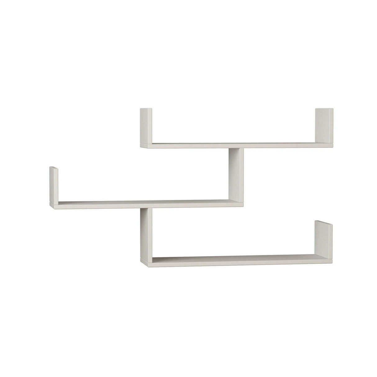 Raft de perete Buse 3 rafturi, Alb, 119x67x23 cm