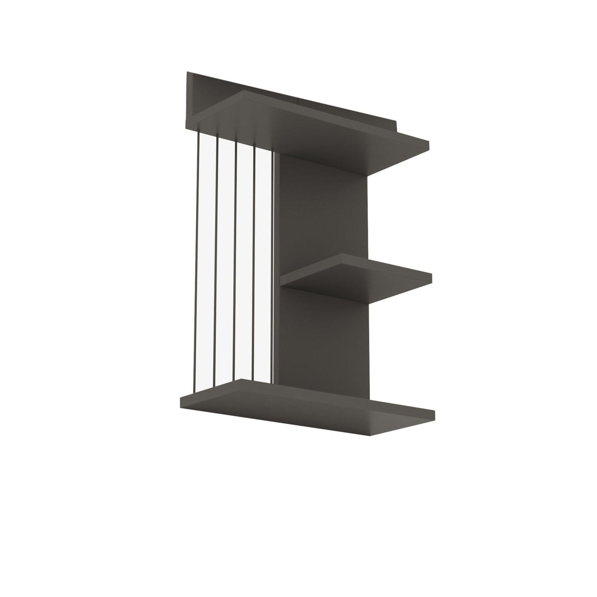 Raft de perete Kinik, 40x60x19 cm - Gri
