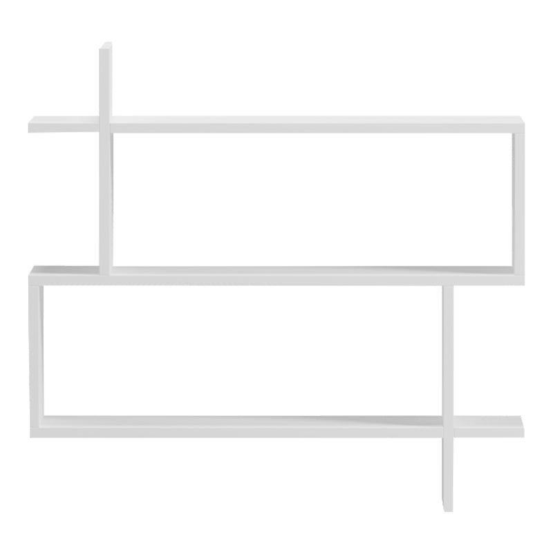 Raft de perete Parallel, Diverse culori, 70x22x66 cm - Alb