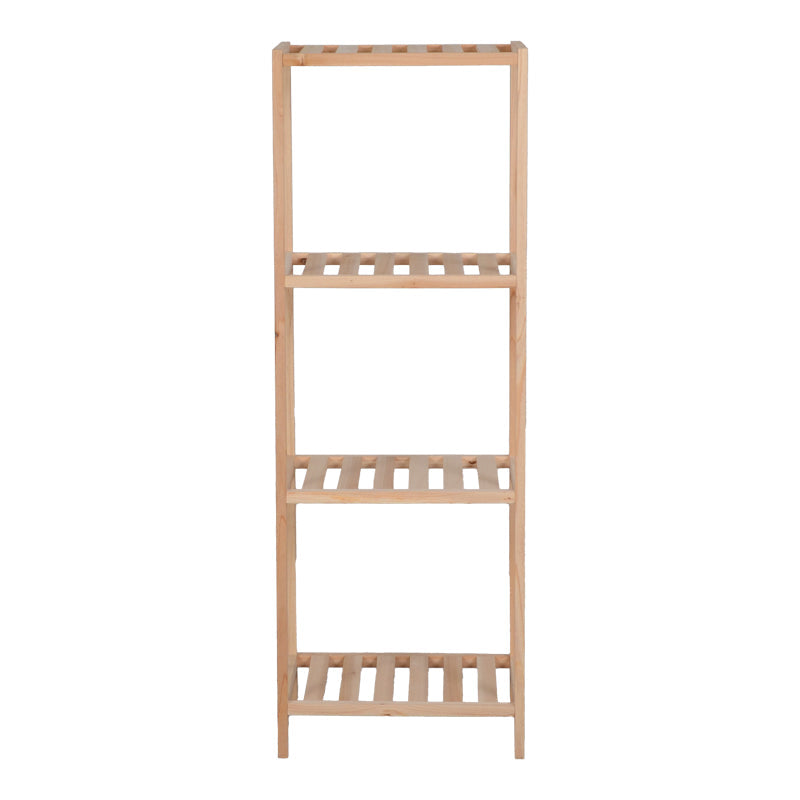 Raft de podea multifuncțional Zendia, Lemn de brad, Natur, 35x30x100 cm