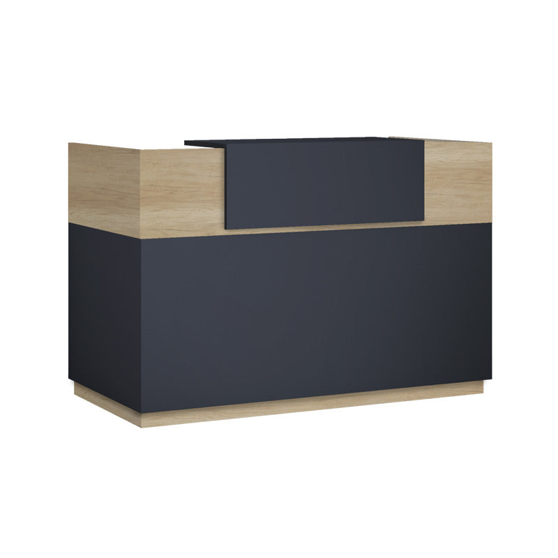 Receptie cu functie Lotus, Stejar/Gri închis, 140x70x110 cm - Receptie cu functie Lotus, Stejar/Gri închis, 140x70x110 cm