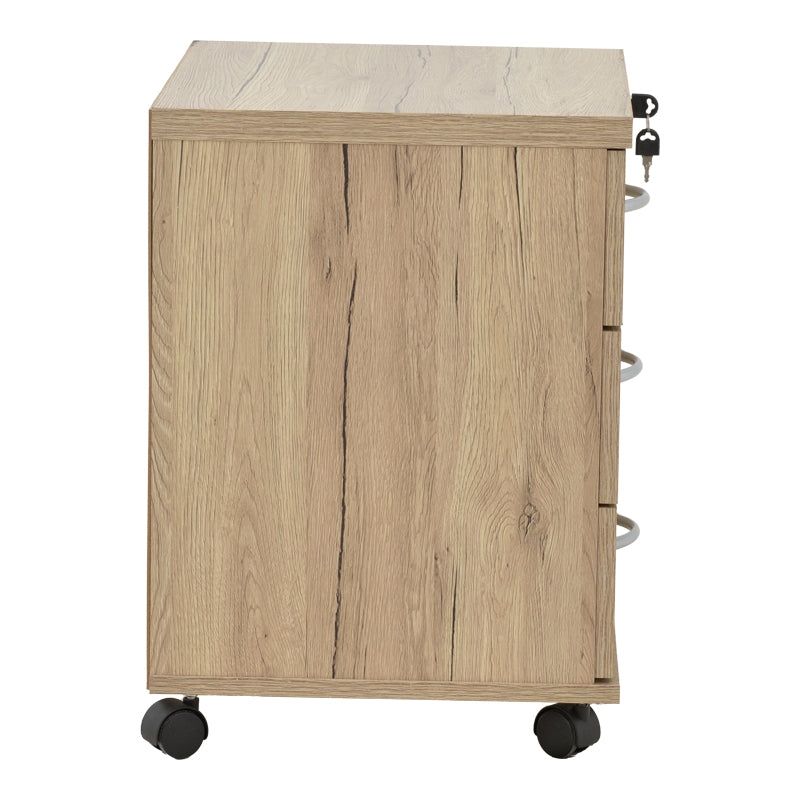 Rollbox cu rotile Anze, Natural, 48x38x53 cm
