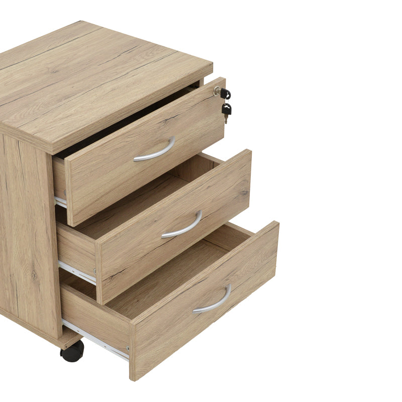 Rollbox cu rotile Anze, Natural, 48x38x53 cm