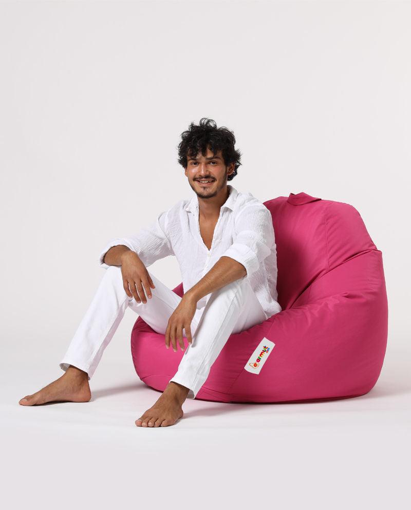 Sac Fotoliu puf, dehusabil, Dirtproof, Interior/exterior, impermeabil, Garden Bean Bag Anelka, 115x130x39 cm - Roz
