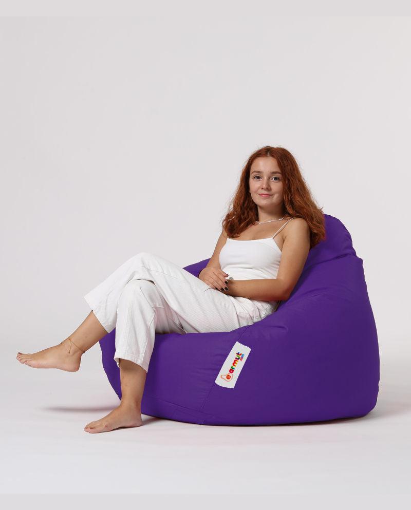Sac Fotoliu puf, dehusabil, Dirtproof, Interior/exterior, impermeabil, Garden Bean Bag Anelka, 115x130x39 cm - Violet