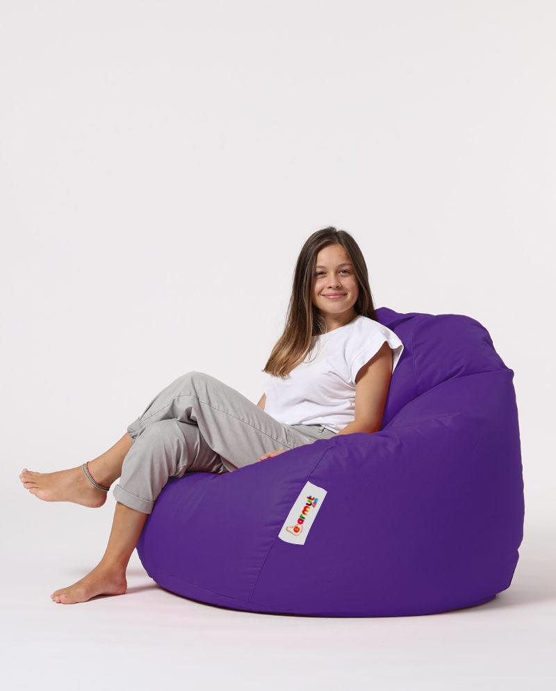 Sac Fotoliu puf, dehusabil, Dirtproof, Interior/exterior, impermeabil, Garden Bean Bag Anelka, 115x130x39 cm - Violet
