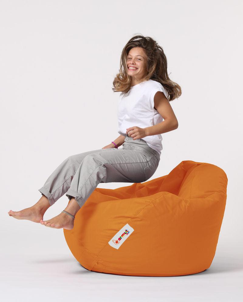 Sac Fotoliu puf, dehusabil, Dirtproof, Interior/exterior, impermeabil, Garden Bean Bag Anelka, 115x130x39 cm - portocale