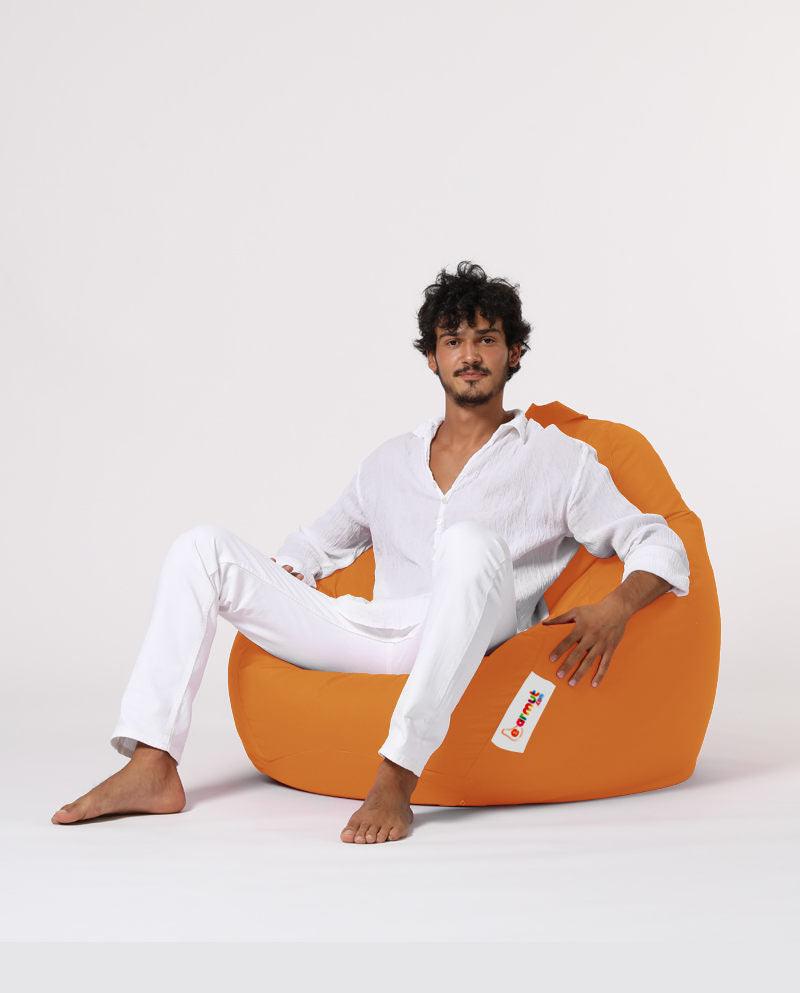 Sac Fotoliu puf, dehusabil, Dirtproof, Interior/exterior, impermeabil, Garden Bean Bag Anelka, 115x130x39 cm - portocale