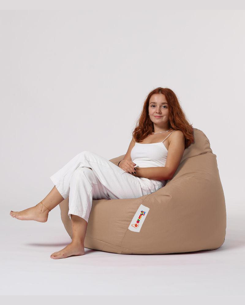 Sac Fotoliu puf, dehusabil, Dirtproof, Interior/exterior, impermeabil, Garden Bean Bag Anelka, 115x130x39 cm - Maro